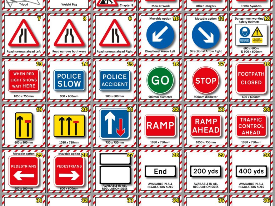 Bespoke Flexible Safety Signs Fold Up Reflective Road Signs