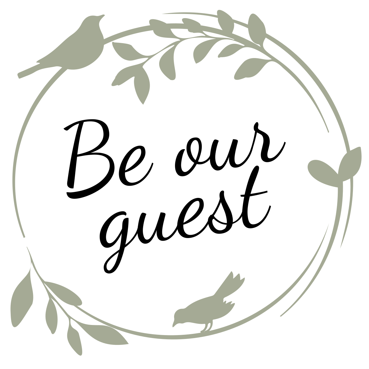 Free Printable Be Our Guest Sign
