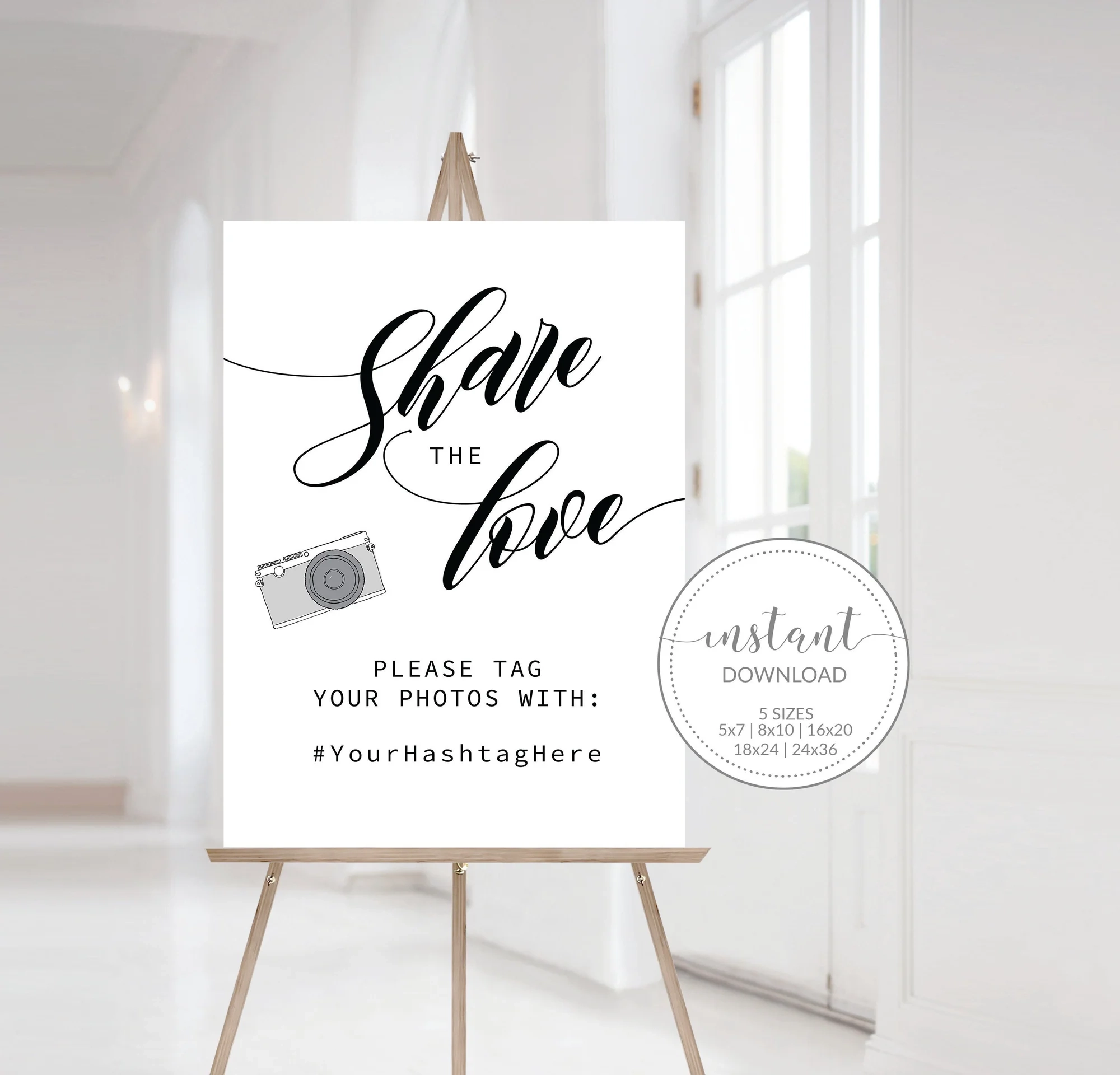 Bachelorette Hashtags Signs Free Printable