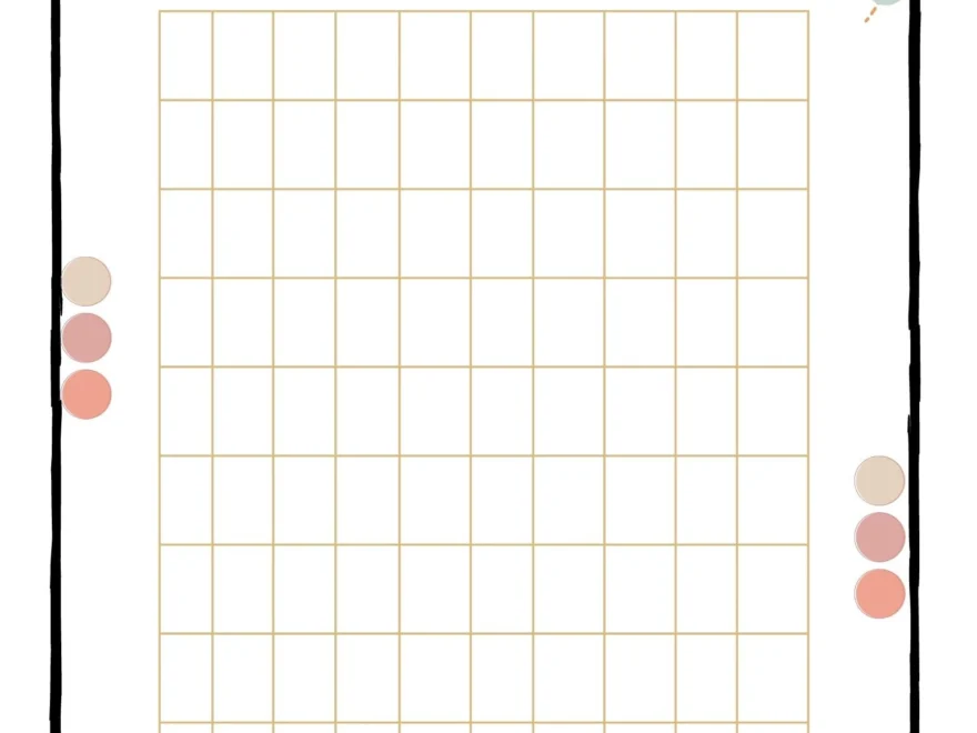 Blank Hundreds Chart Math digital Printable Etsy Denmark