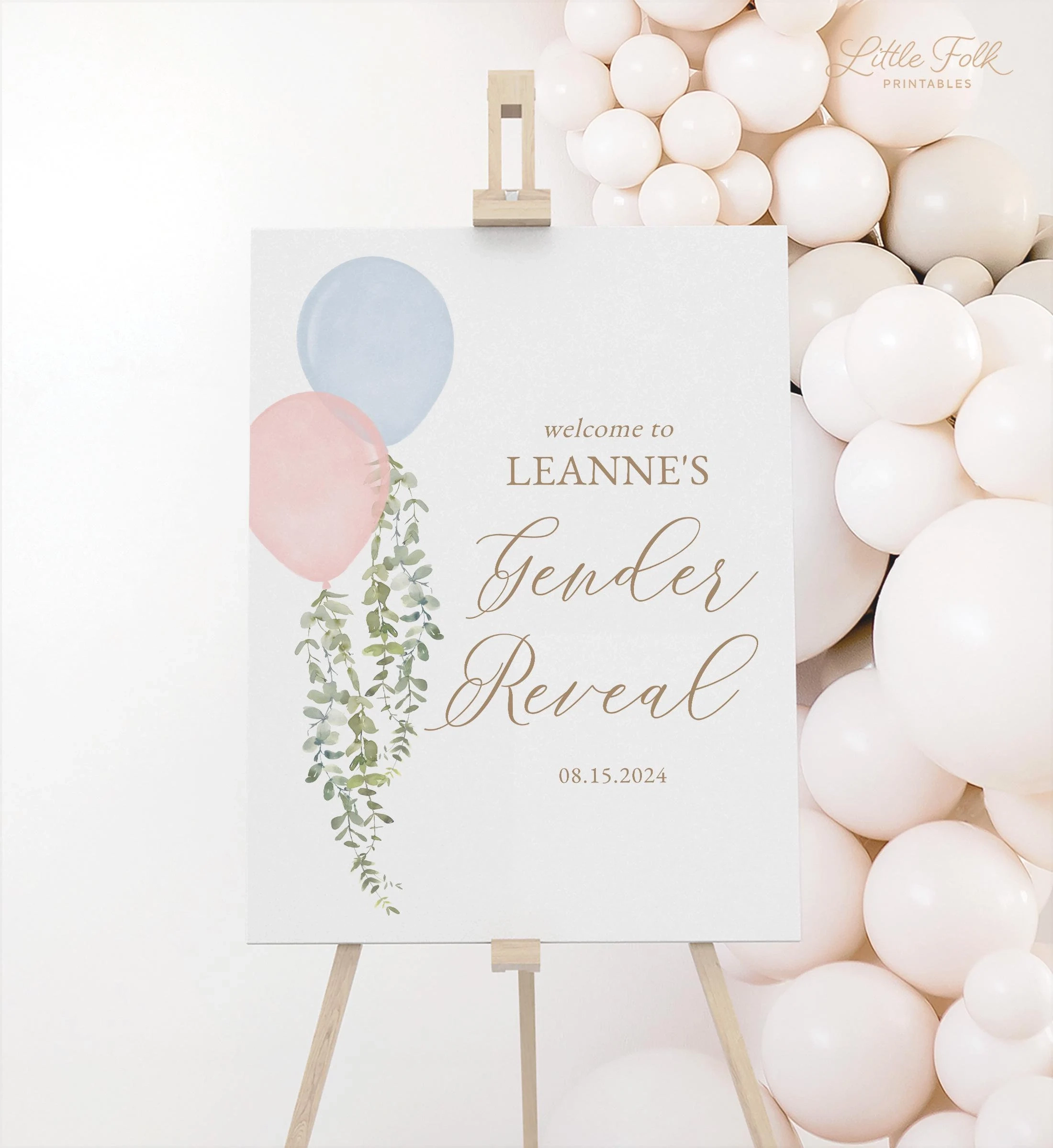 Printable Balloons Sign In Printable Balloons Sign In