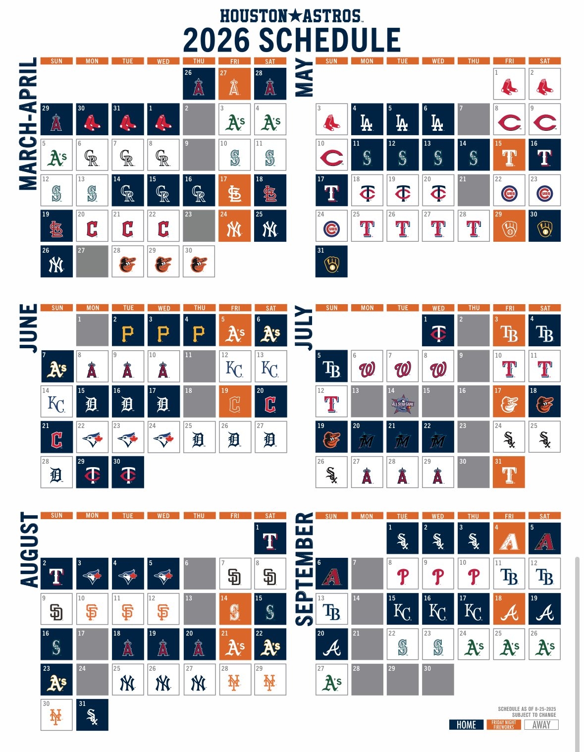 Brian McTaggart On X Astros 2026 Schedule Https t co W6p58ib0aa X Brian McTaggart On X Astros 2026 Schedule Https t co W6p58ib0aa X