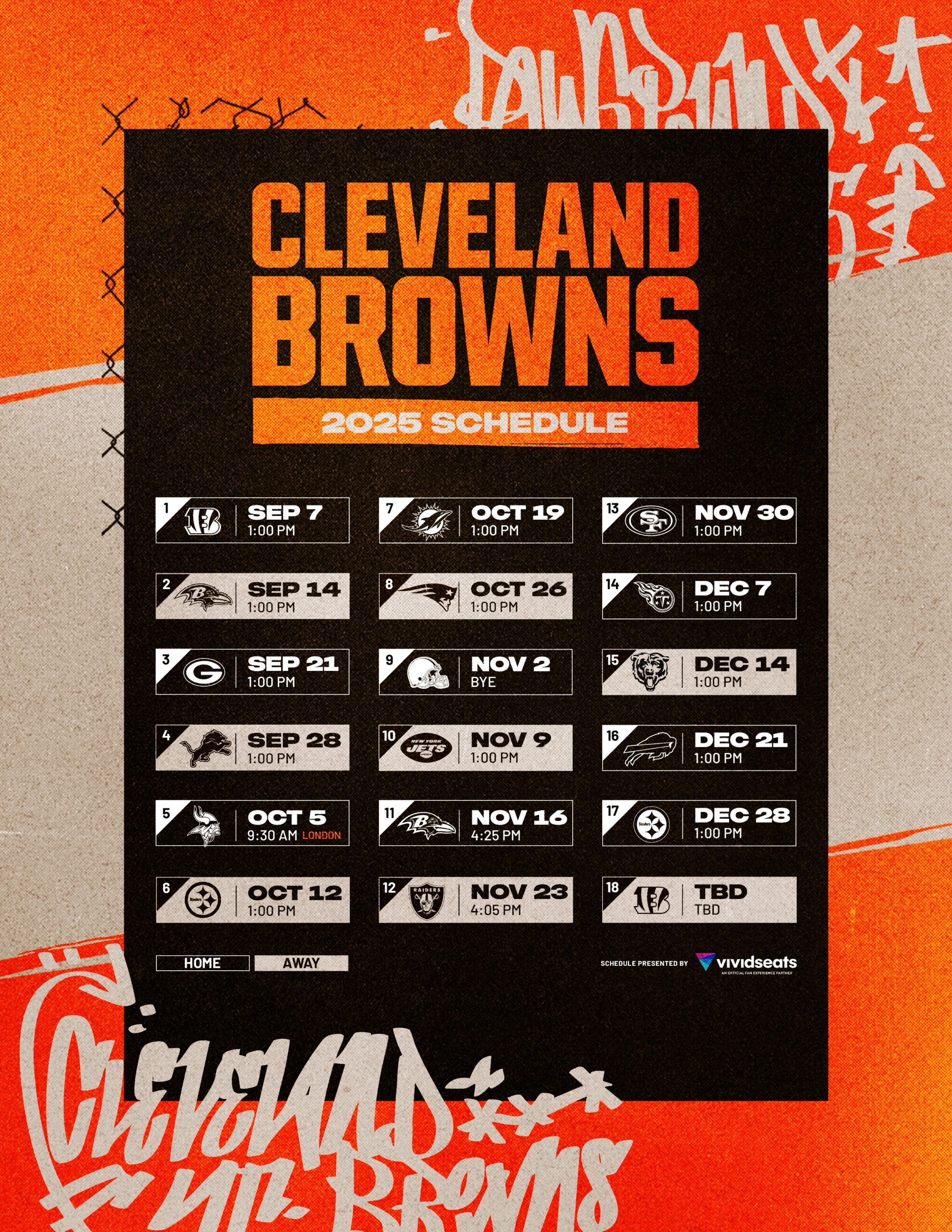 2026 Browns Schedule Printable