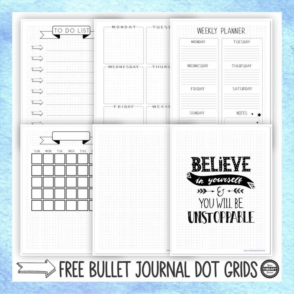 Bullet Journal List Ideas Printable