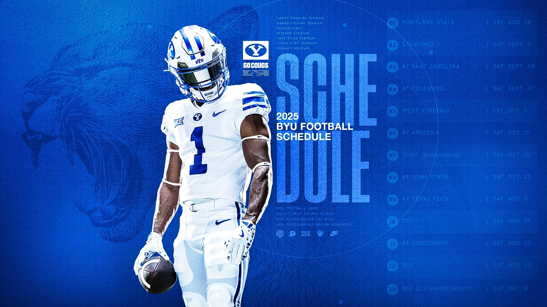 BYU Big 12 Announce 2025 Football Schedule BYU Athletics Official Athletics Website BYU Cougars