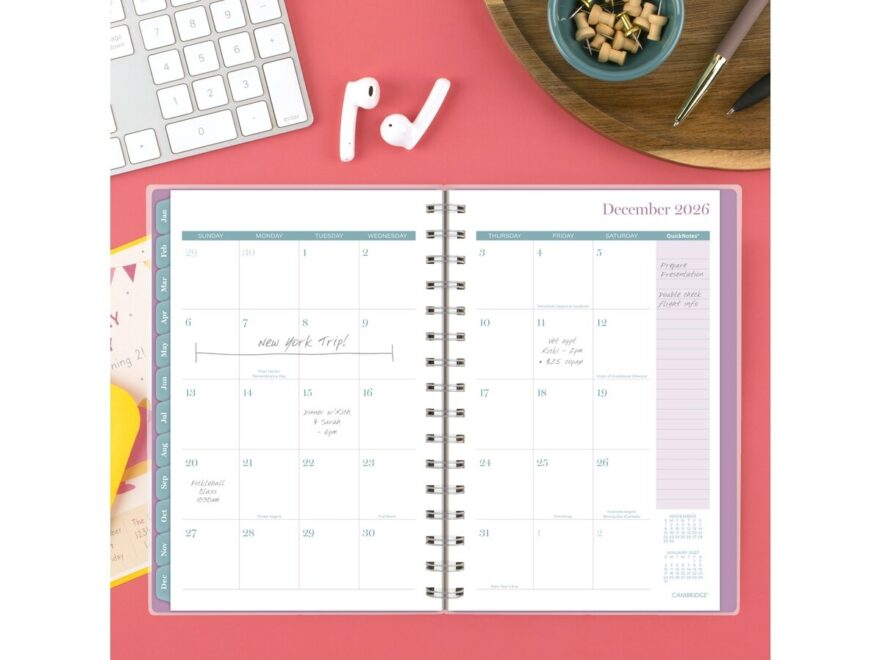 Cambridge Neo 2026 Weekly Monthly Planner Small 5 1 2 X 8 1 2 Planners Cambridge