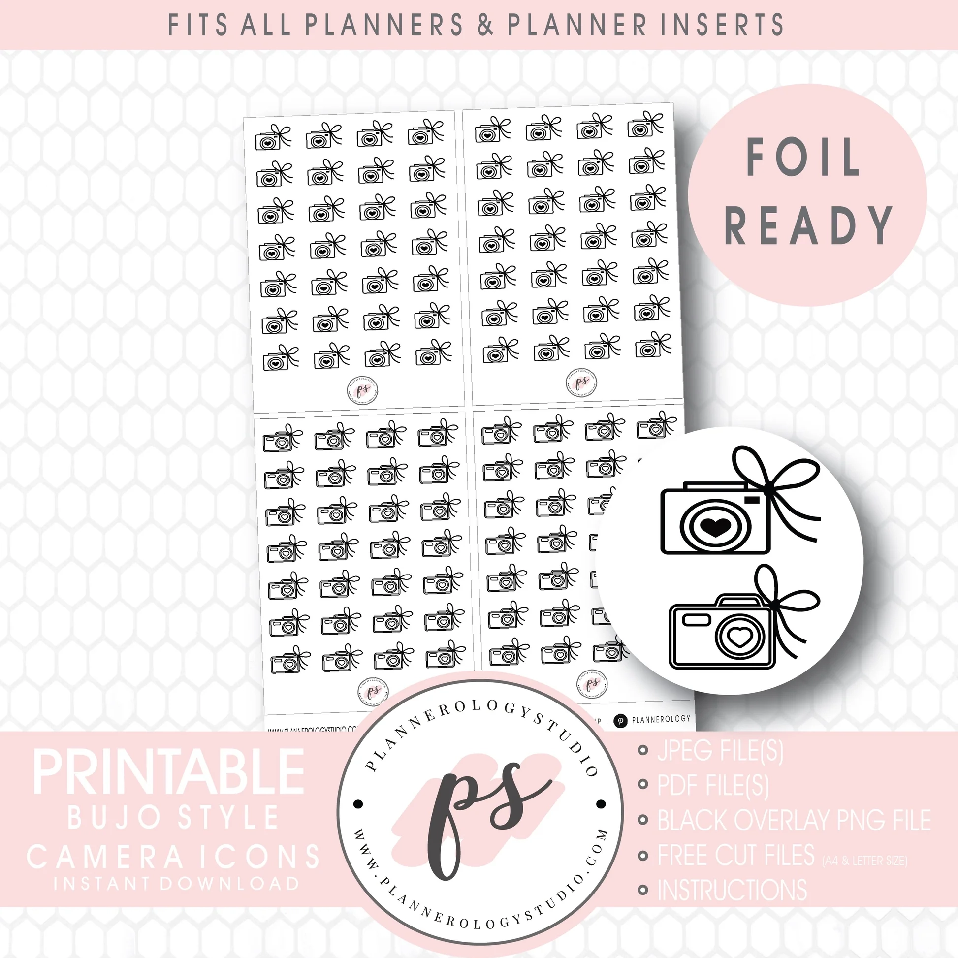 Free Printable Camera Planner Stickers