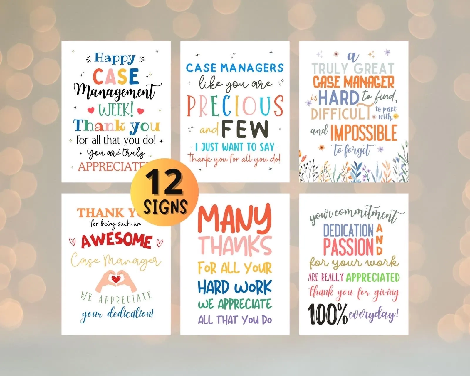 Case Manager Sign Etsy