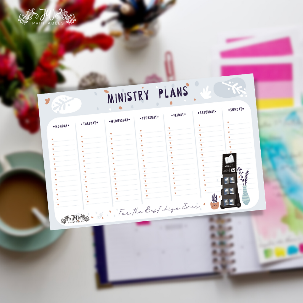 Category Planners JW Printables