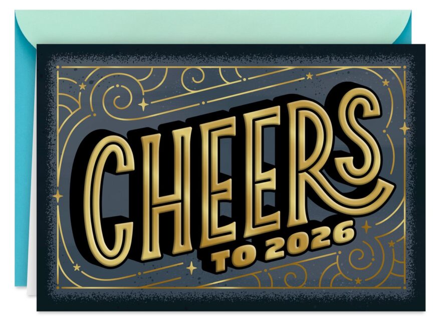 Cheers To 2026 New Year Card Greeting Cards Hallmark