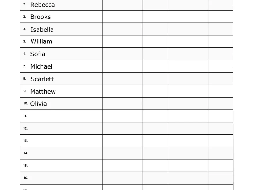 Childcare Daily Attendance Sheet With Fillable Form Fields HD PNG And Fillable PDF Instant Download Save Print Your Today Etsy