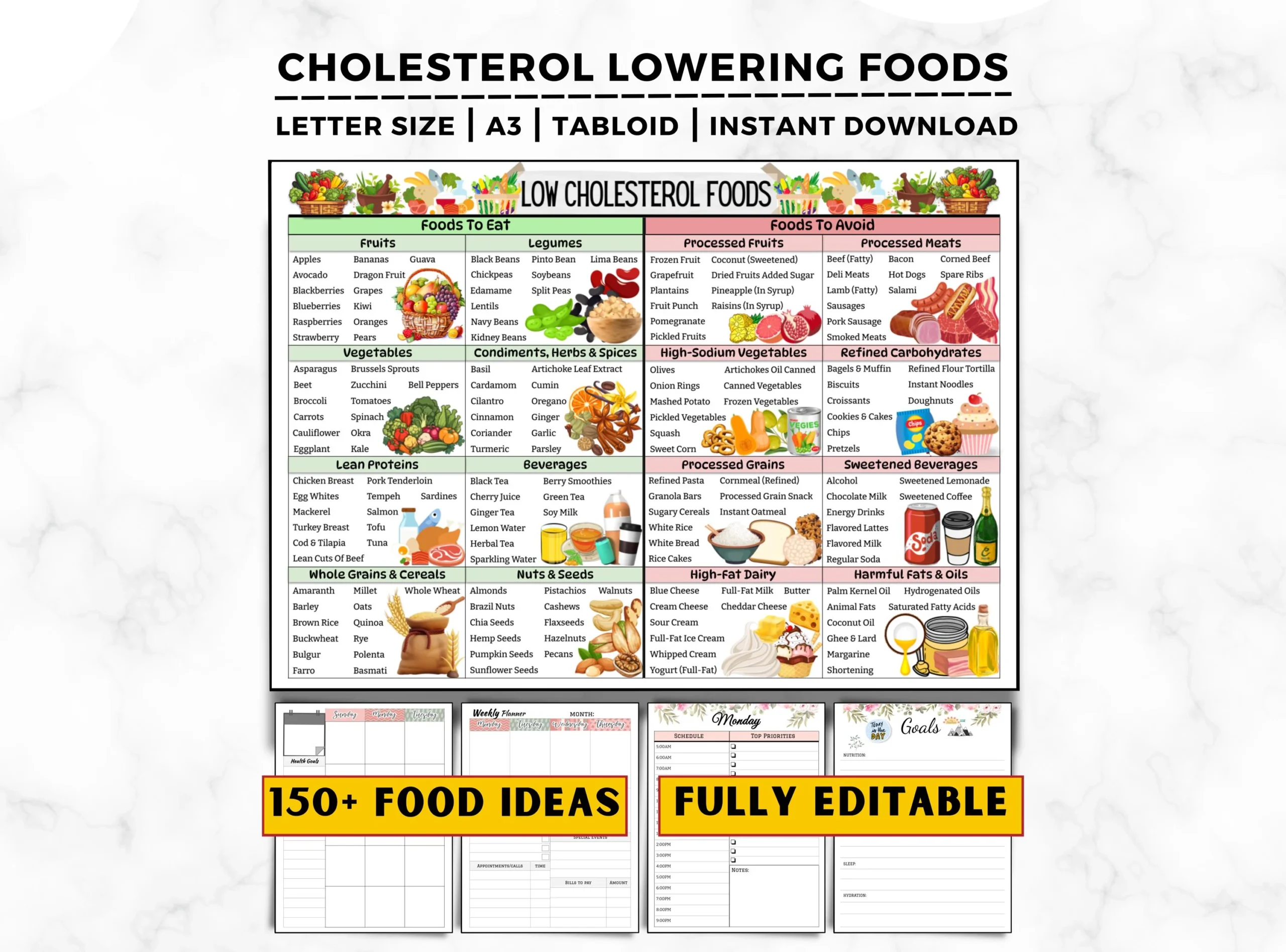 Gm Diet Printable Chart
