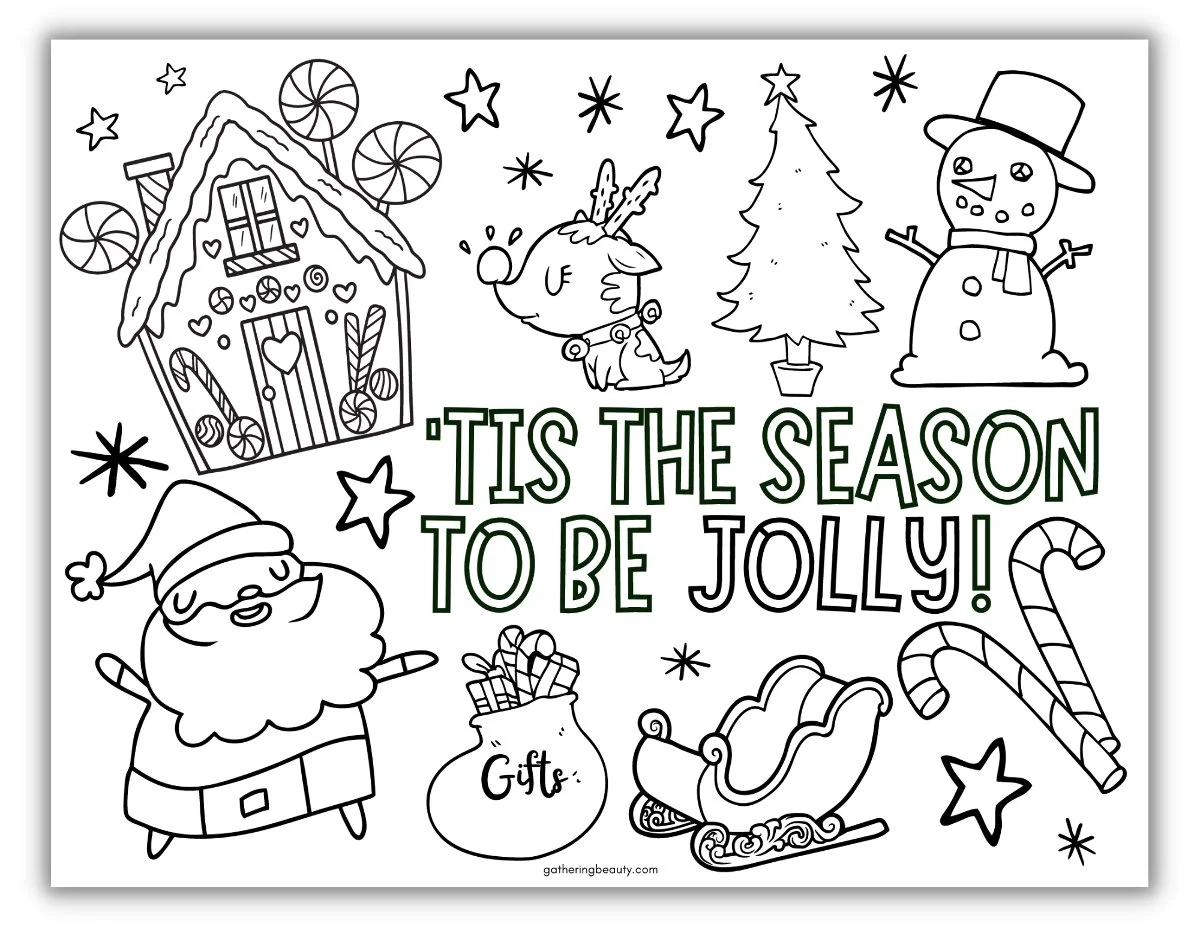 Printable Christmas Coloring Sheets For Pre-K Printable Christmas Coloring Sheets For Pre-K