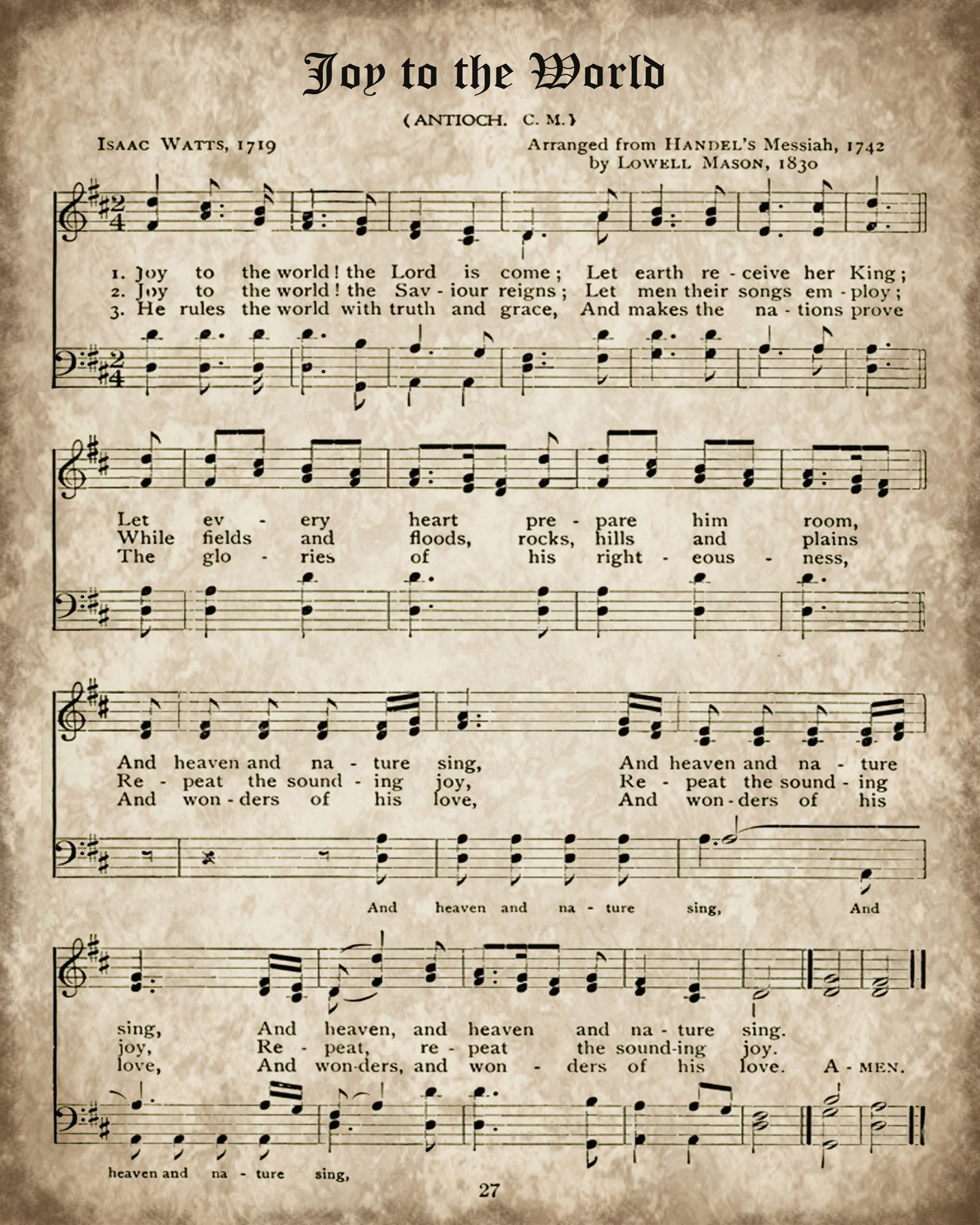 Christmas Music Printable Sheet Music