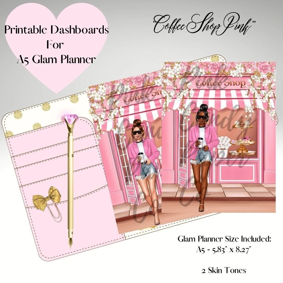 Coffee Shop Pink digital Dashboard a5 digital Planner Dashboards Printable Planner Dashboards digital Planner Cover coffee boss Babe Etsy Coffee Shop Pink digital Dashboard a5 digital Planner Dashboards Printable Planner Dashboards digital Planner Cover coffee boss Babe Etsy