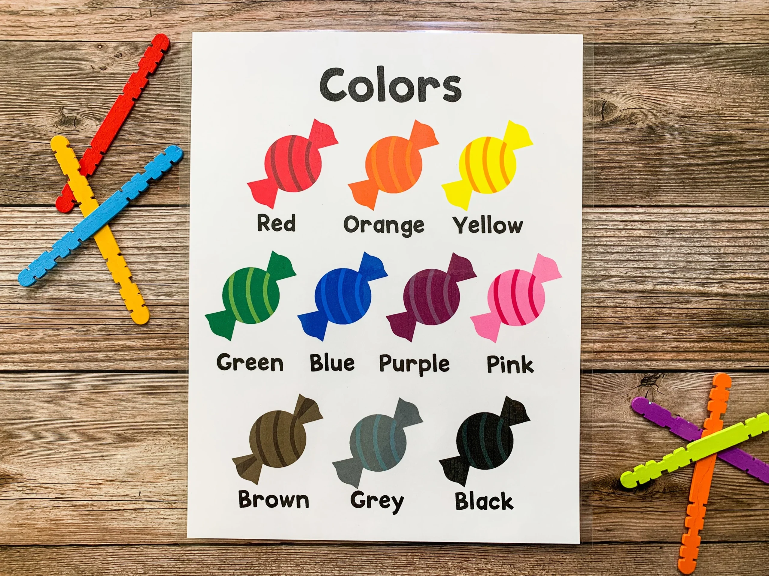 Colour Learning Charts Printable Colour Learning Charts Printable