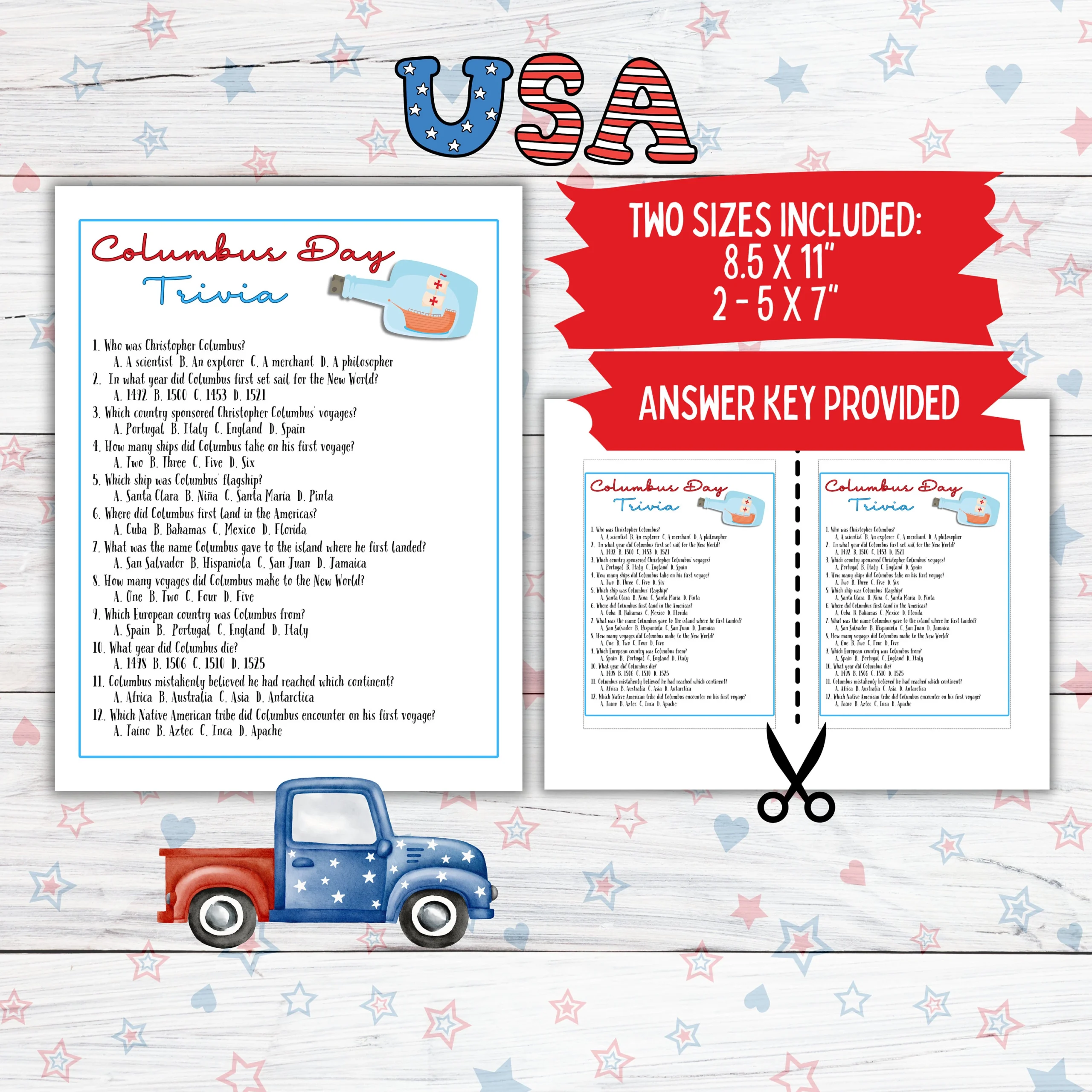 Columbus Day Trivia Questions Printable Columbus Day Trivia Questions Printable