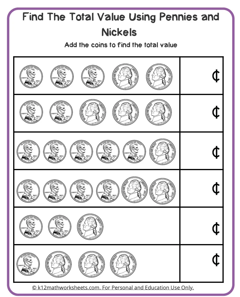 Free Printable Money Sheets