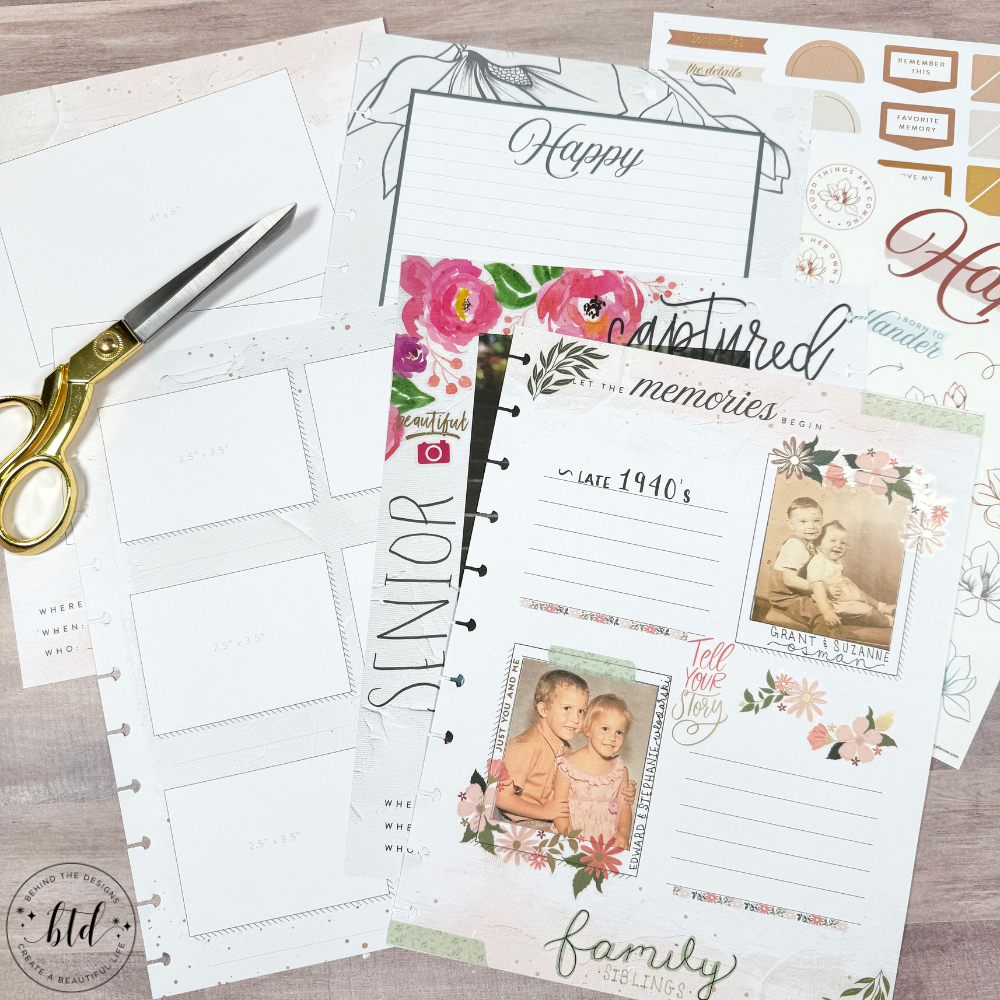 Create A Memory Keeping Photo Journal Using Happy Planner Behind The Designs