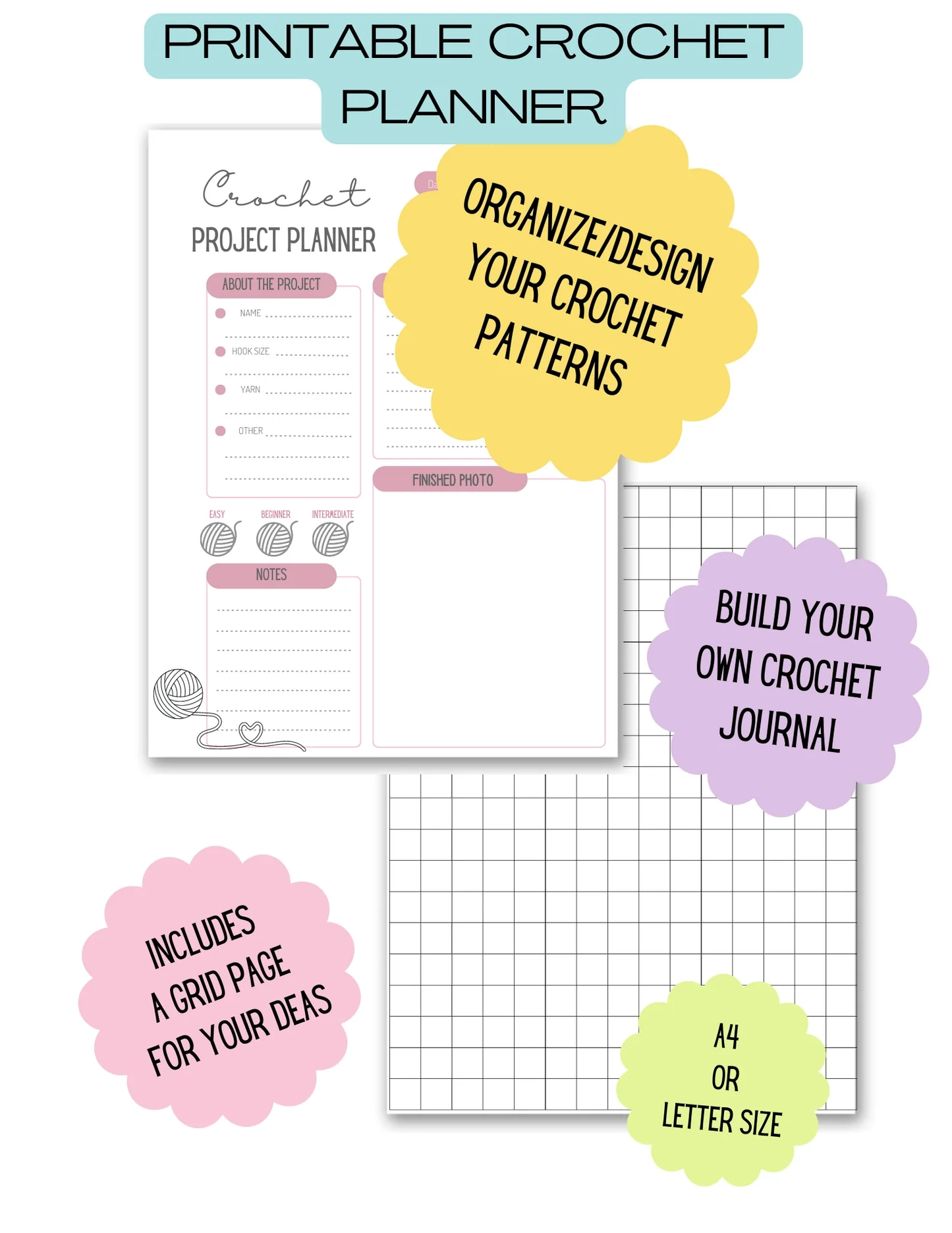 Printable Crochet Project Planner