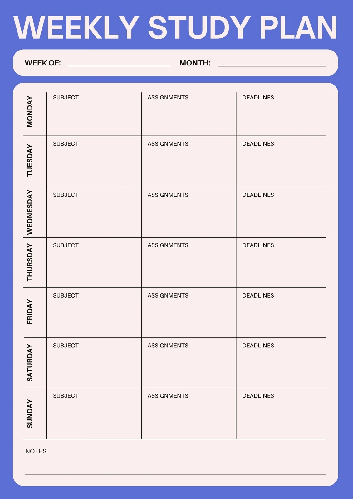 College Planner Printables Free