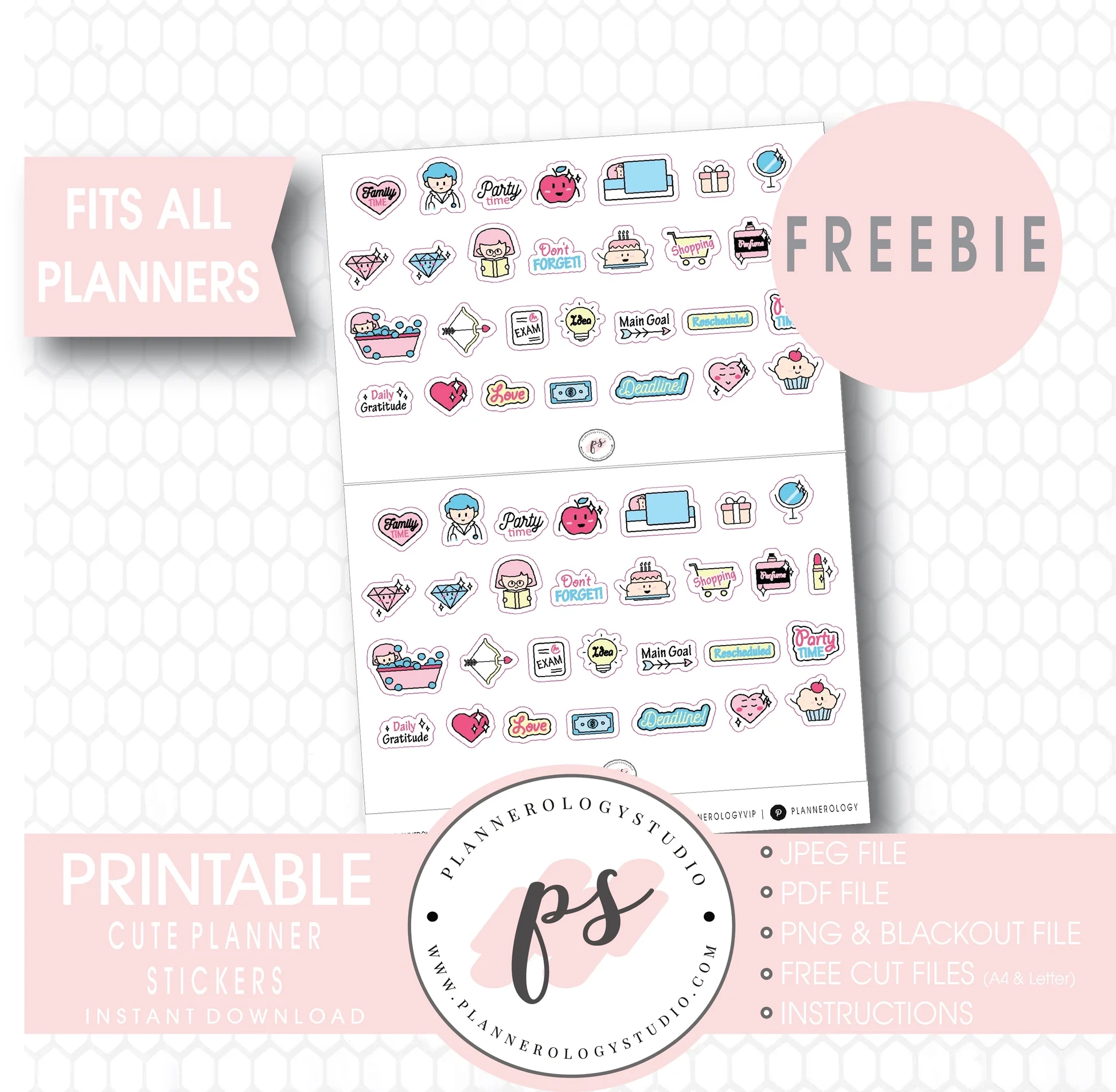 Free Printable Planner Stickers Icon