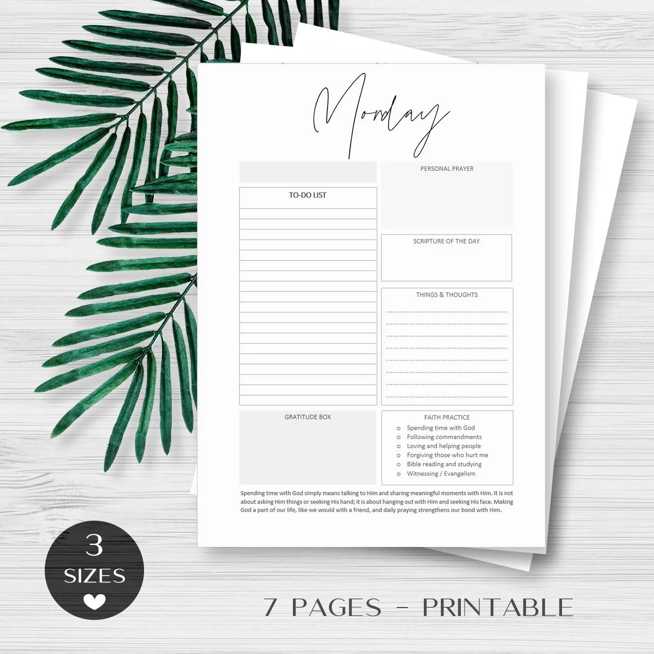 Faith Planner Printable Cover