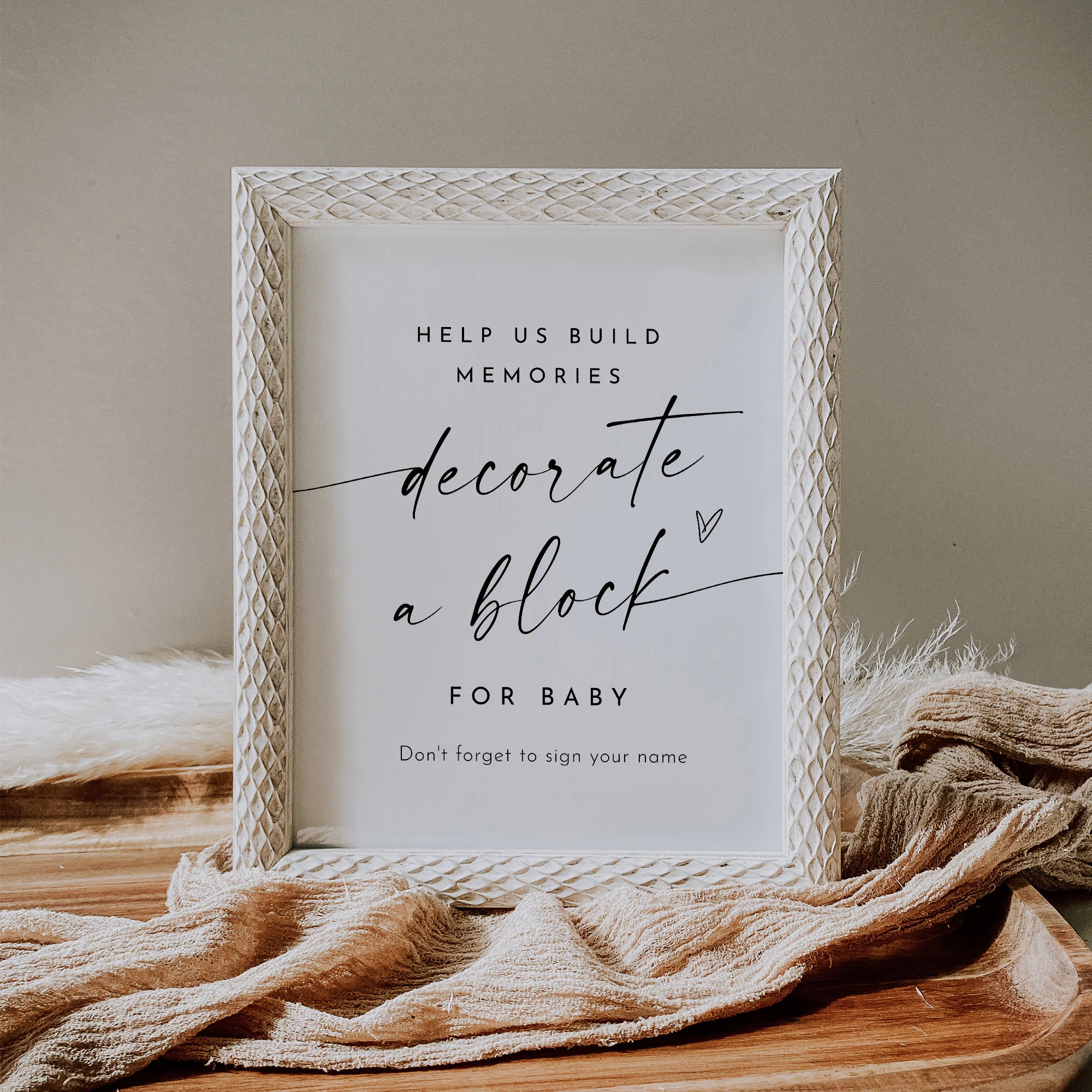 Decorate A Block Sign Printable