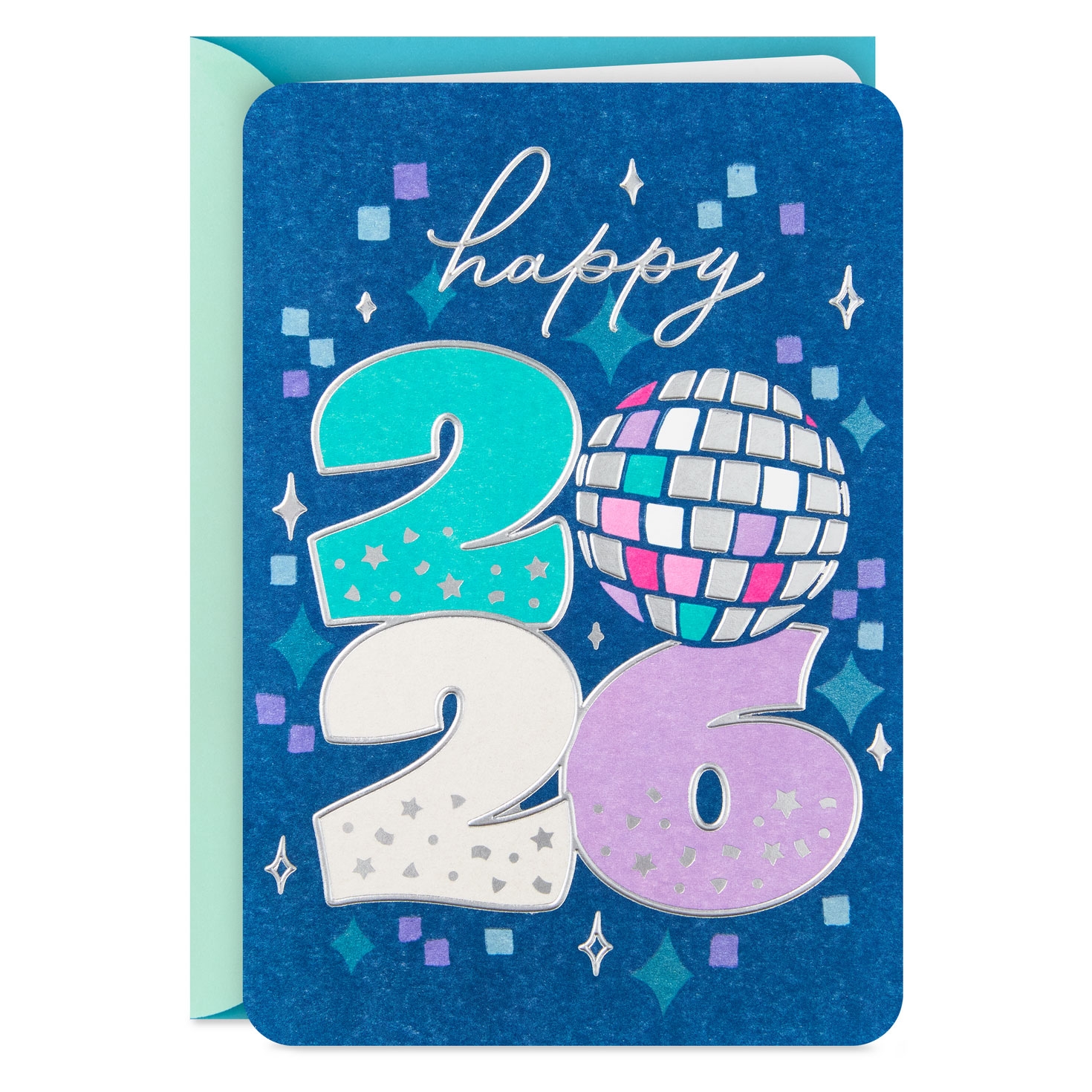 Disco Ball Happy 2026 New Year Card Greeting Cards Hallmark