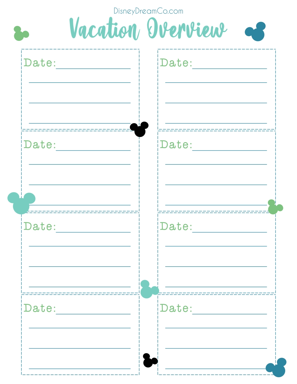 Disney Cruise Planner Printables