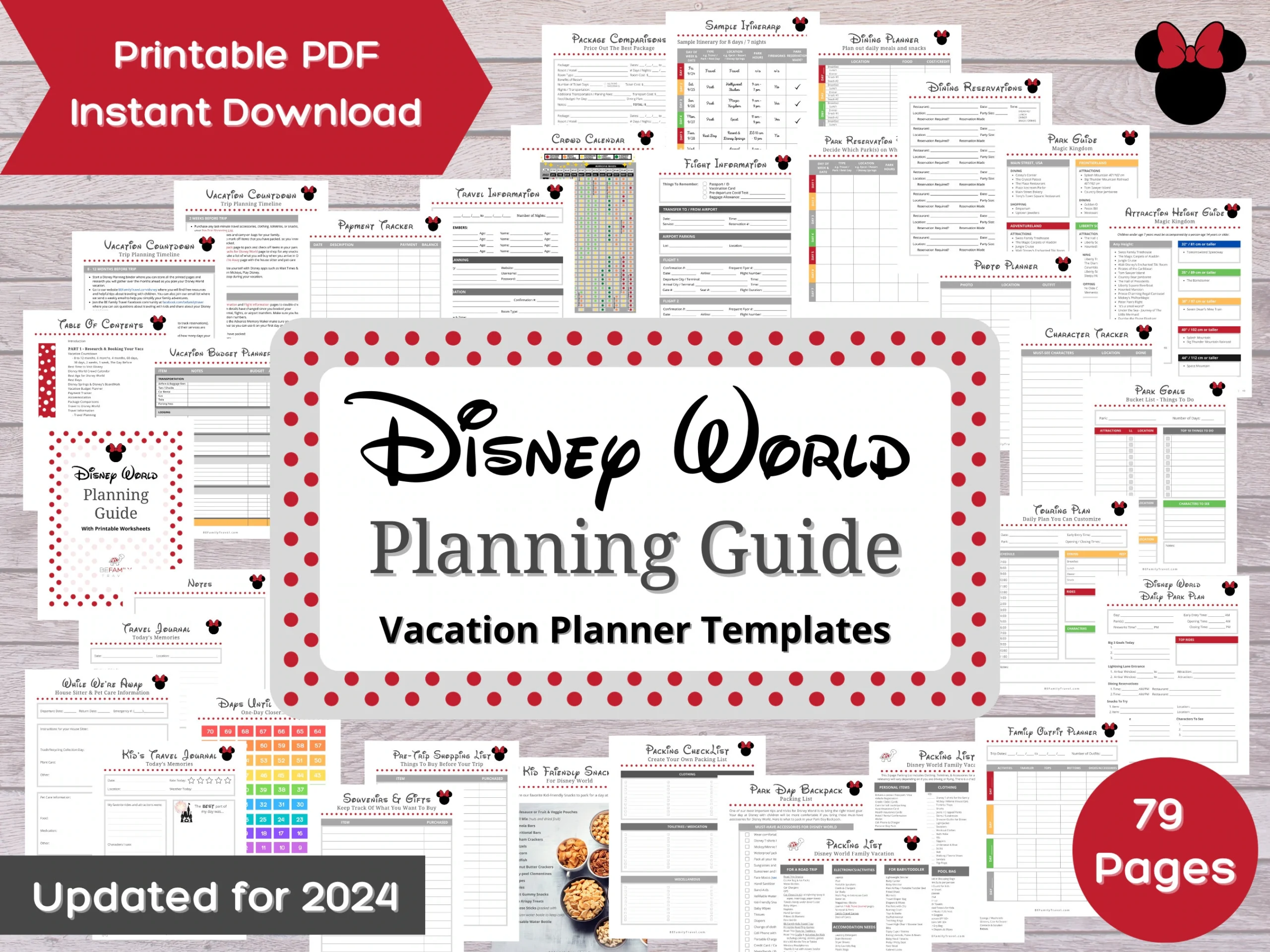 Disney World Planning Guide With Printable Worksheets Disney Vacation Planner Templates 79 Pages Etsy Disney World Planning Guide With Printable Worksheets Disney Vacation Planner Templates 79 Pages Etsy