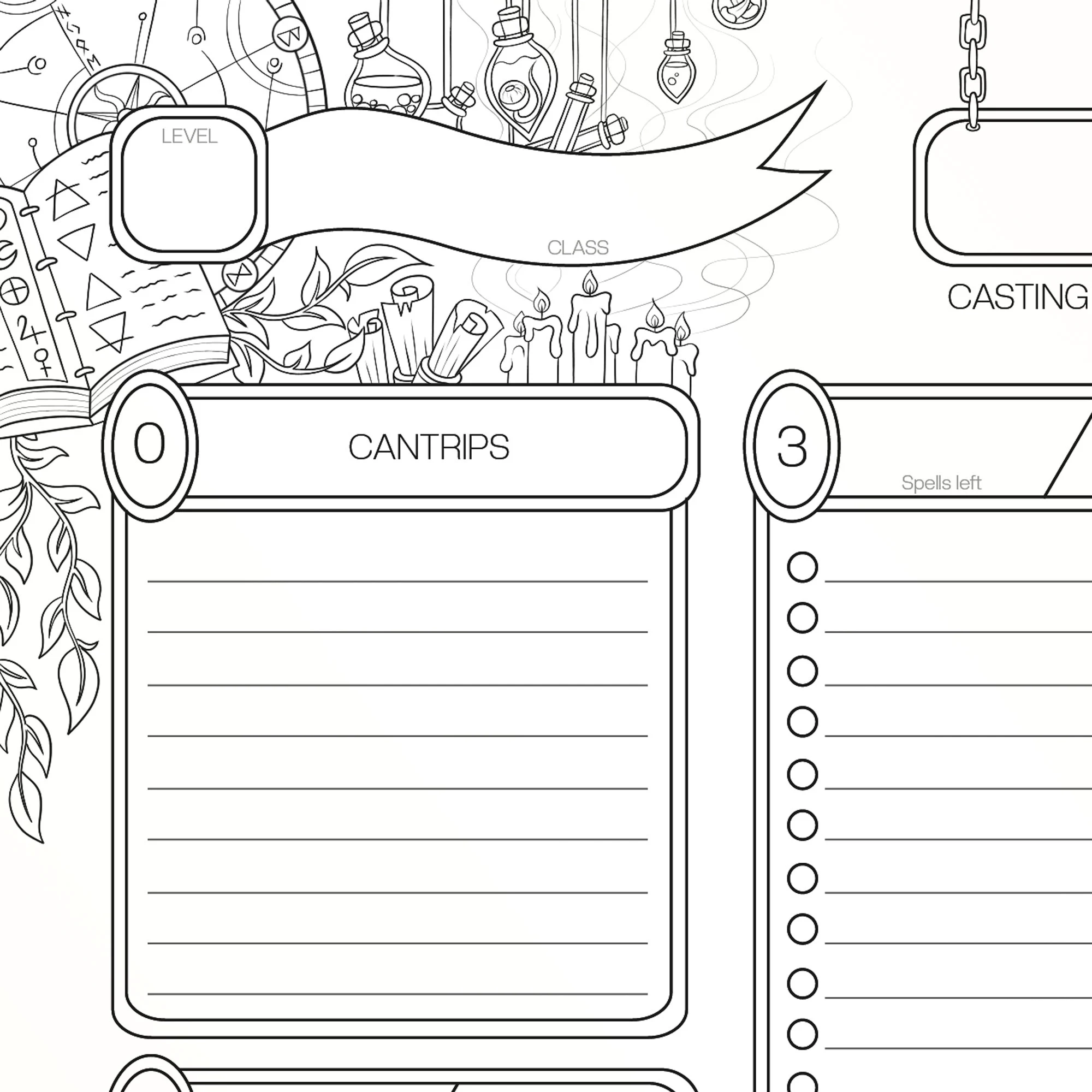 Dnd 5e Spell Sheet Interactive PDF And Printable Versions Etsy