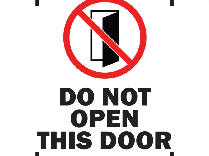 Do Not Open This Door Sign A4 PDF Safety Door Sign Restricted Access Warning Keep Closed No Entry For Home Office And Security Area Etsy