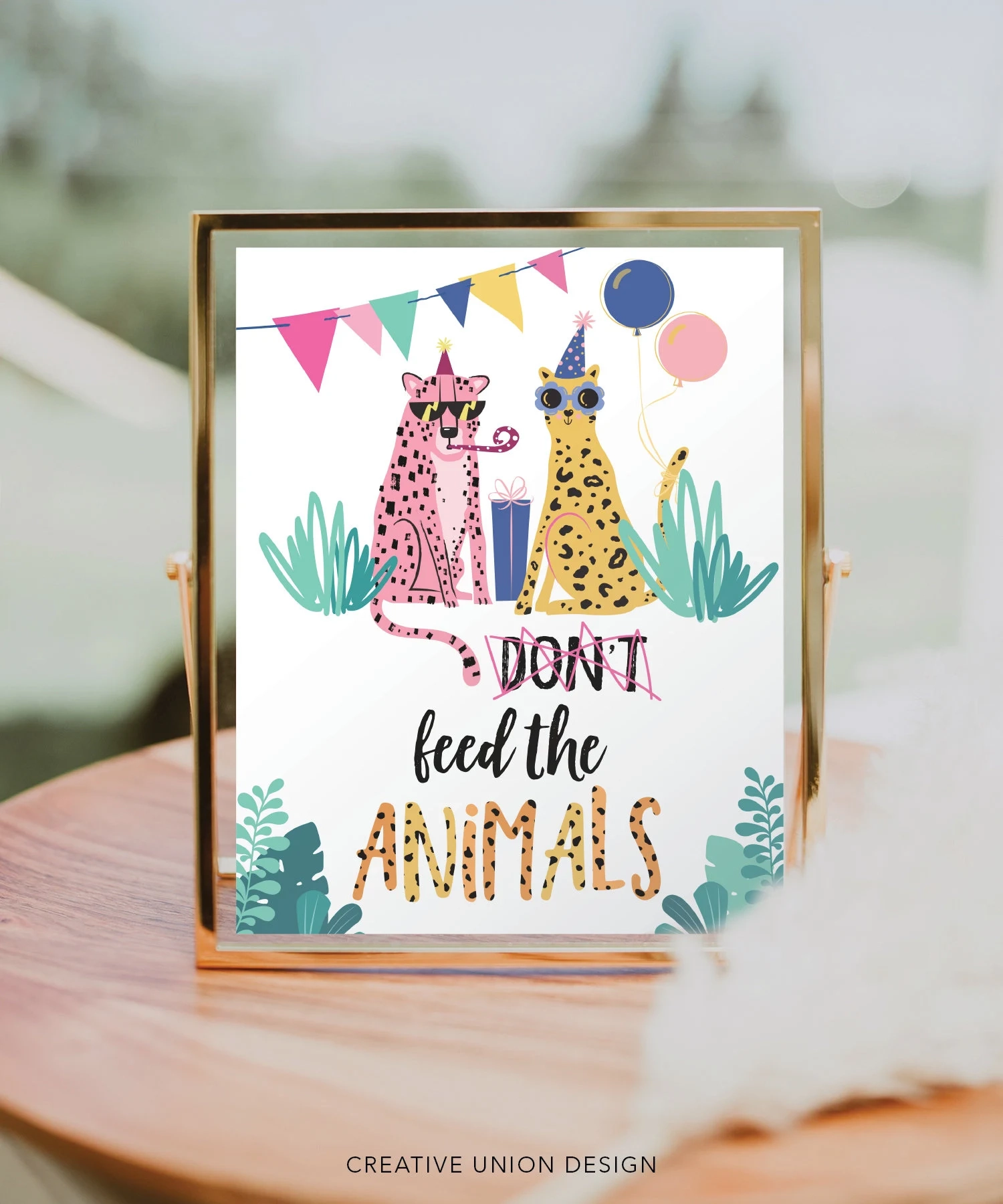 Don t Feed The Animals Printable Food Sign Safari Birthday Decor Party Food Mod Party Animals Leopard Print Birthday Party Jungle Cat Etsy