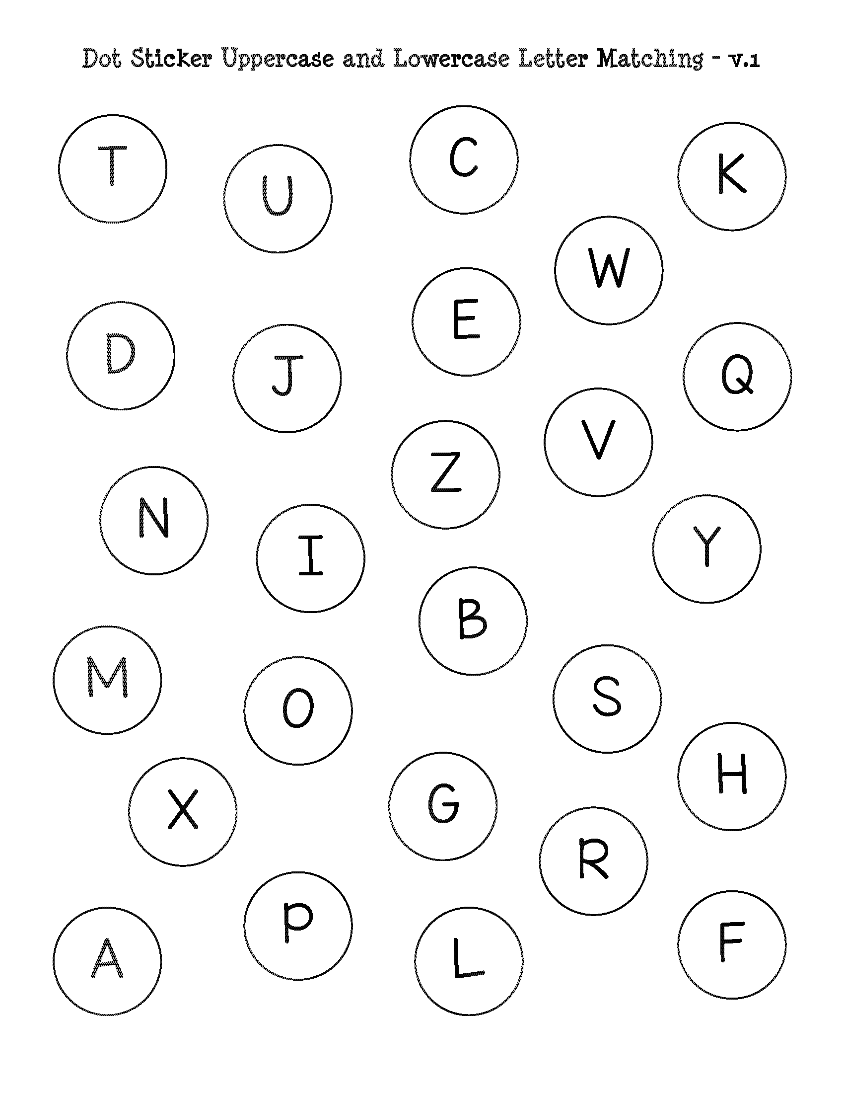 Letter Pattern Matching Printable Sheet Letter Pattern Matching Printable Sheet