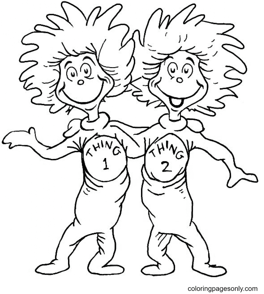 Dr Seuss Printable Coloring Sheets