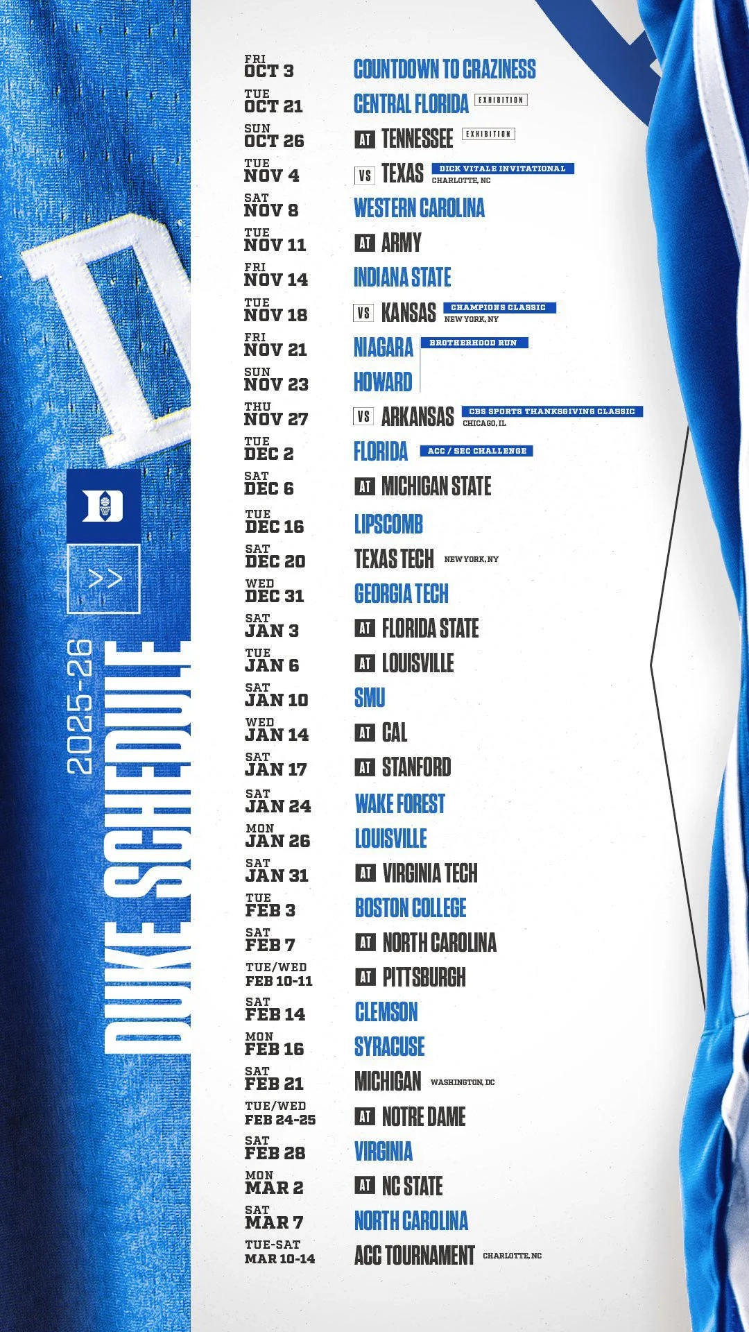Duke s 2025 2026 Schedule R DukeBluePlanet