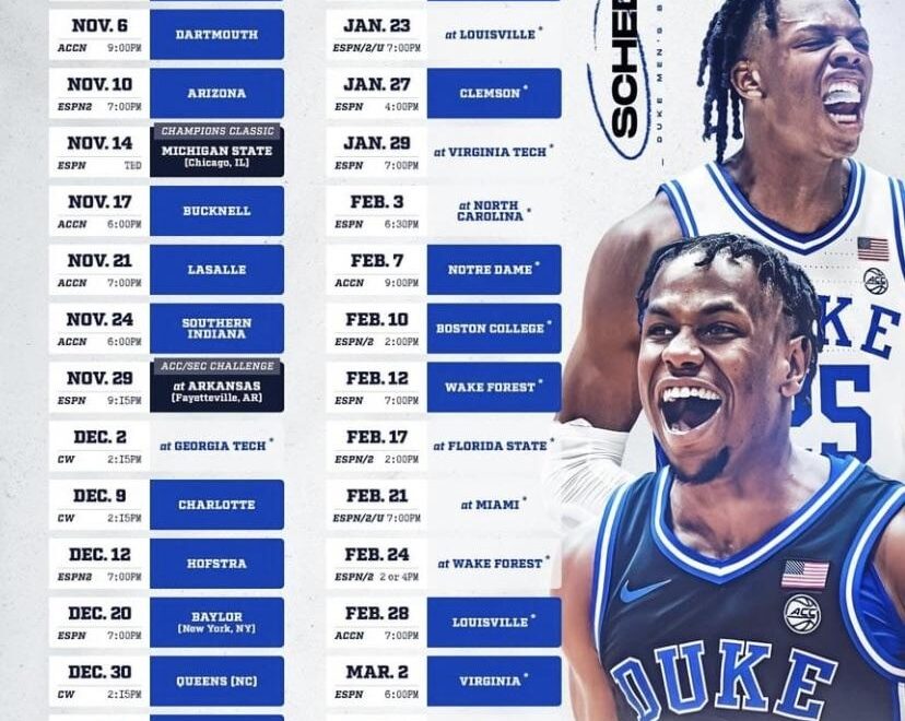Duke s Schedule R CollegeBasketball