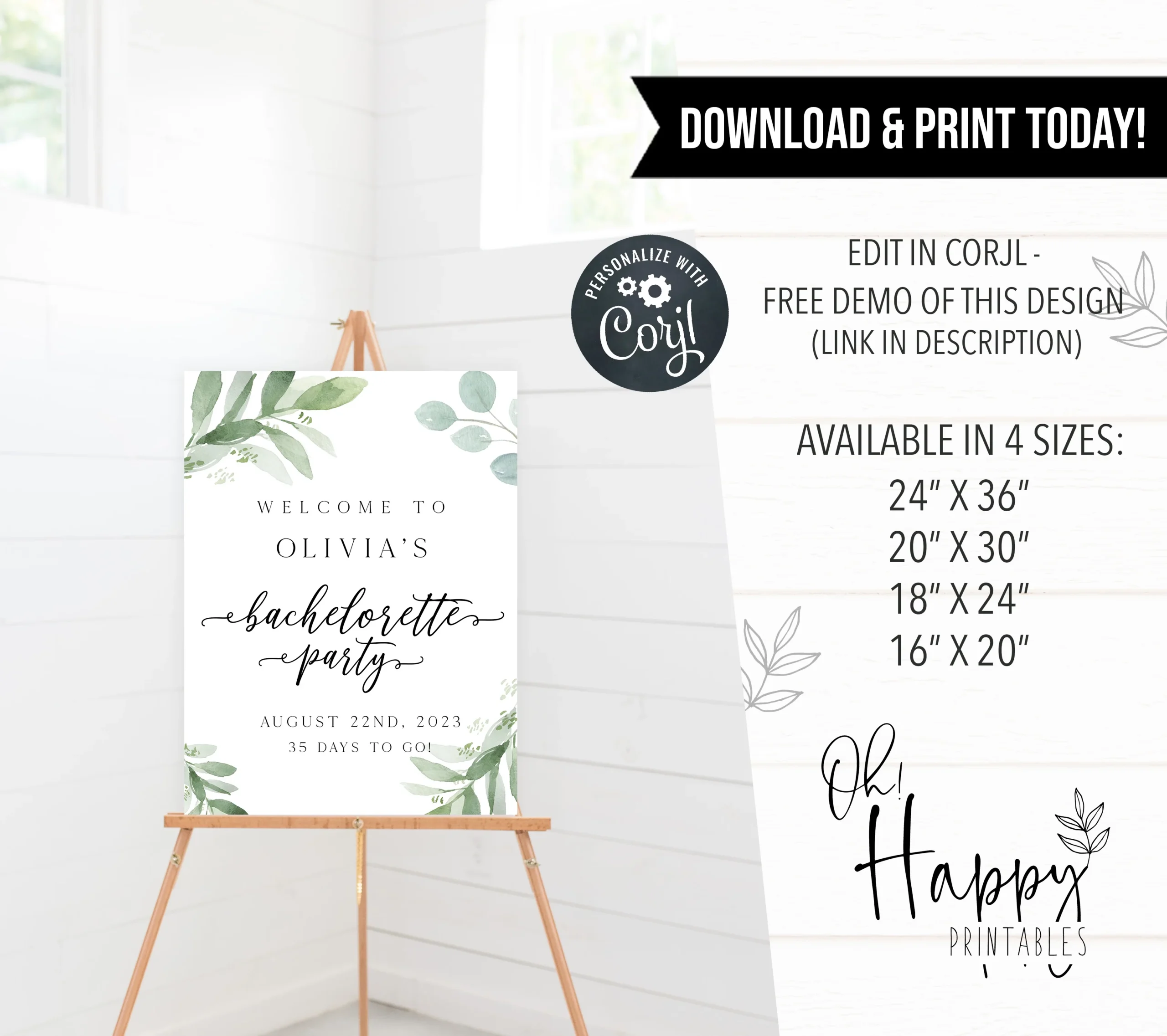 Free Printable Bachelorette Signs