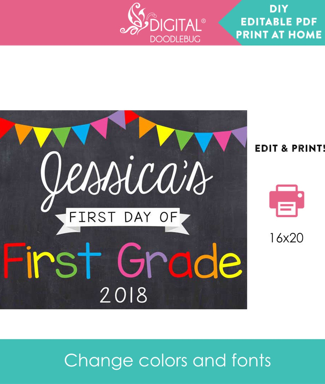 Back To School Printable Signs