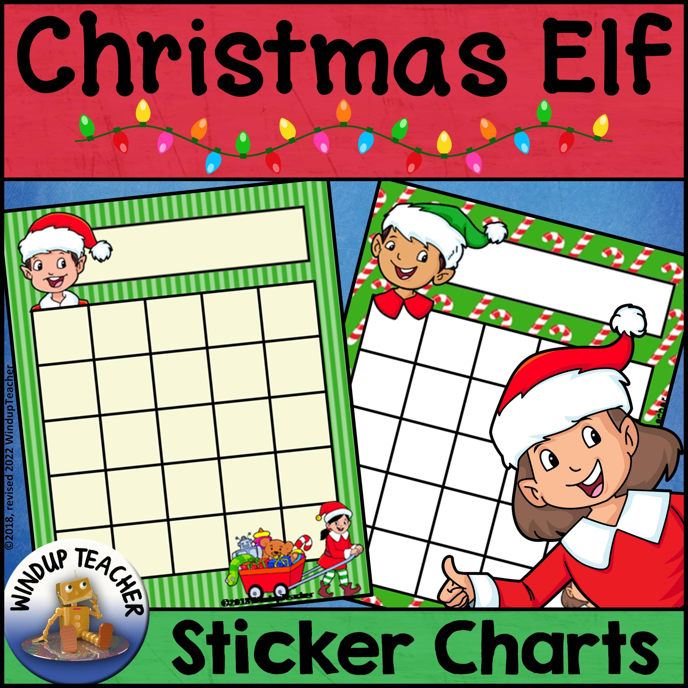 Printable Christmas Elf Reward Chart