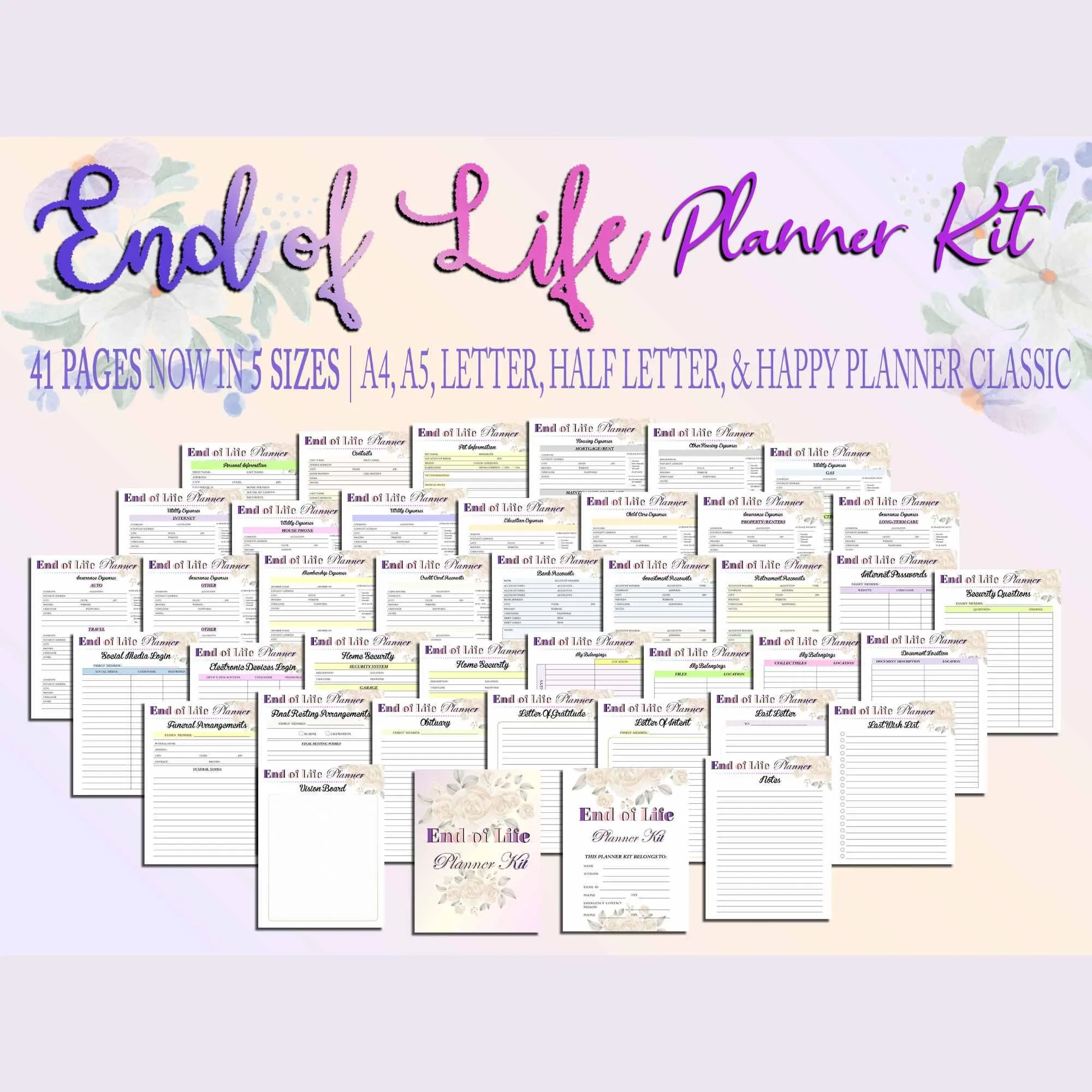 Death Planner Printables Etsy