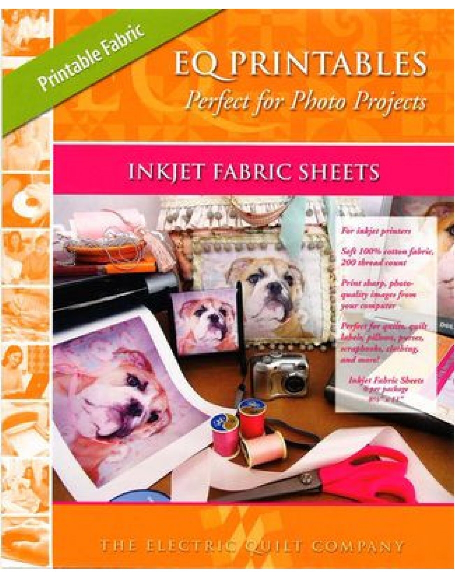 EQ Printables Perfect For Photo Projects Inkjet Fabric Sheets 6 Sheets 8 5 X 11 