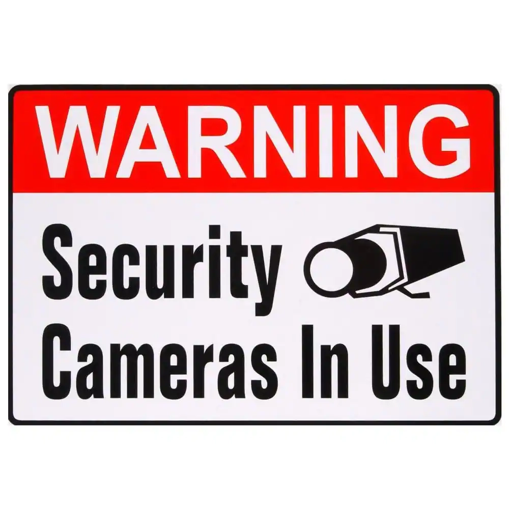 Everbilt 4 In X 5 In Security Camera Self Adhesive Sign 843336 The Home Depot