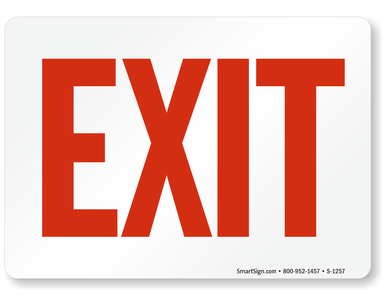 Free Exit Signs Printable