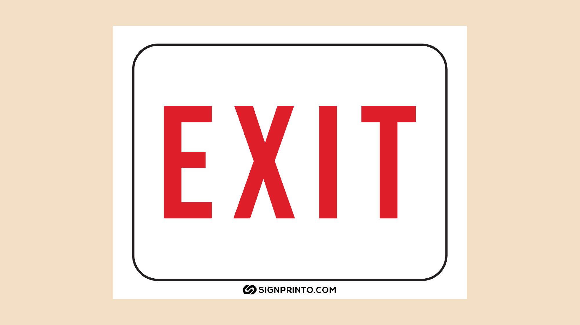 Exit Sign Download Free Printable PDF