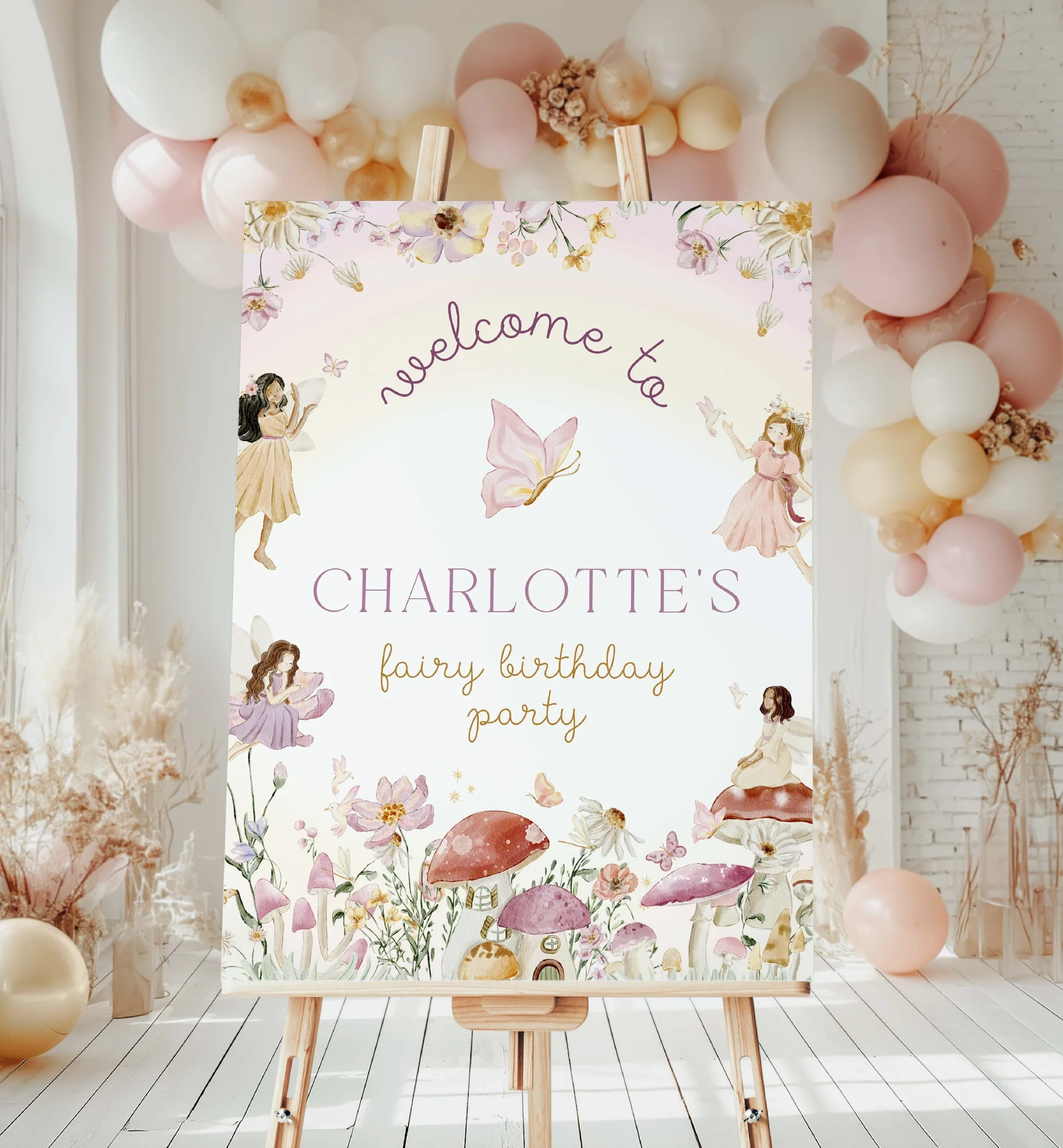 Fairy Multi Printable Welcome Sign Template Black Bow Studio Fairy Multi Printable Welcome Sign Template Black Bow Studio
