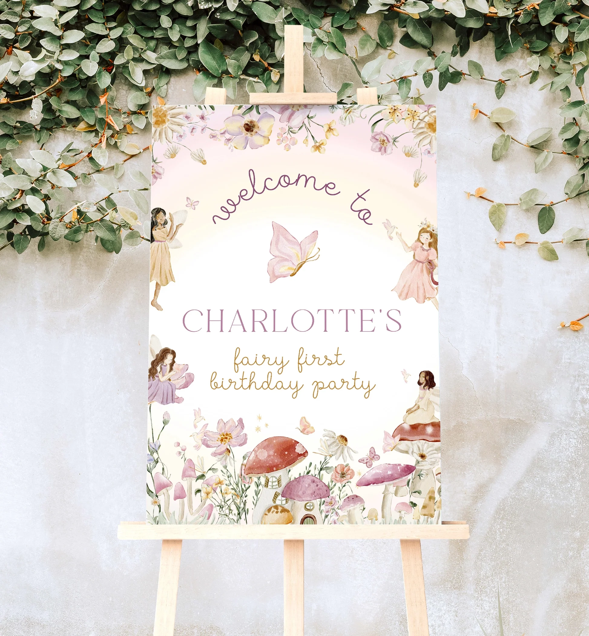 Fairy Multi Printable Welcome Sign Template Black Bow Studio Fairy Multi Printable Welcome Sign Template Black Bow Studio