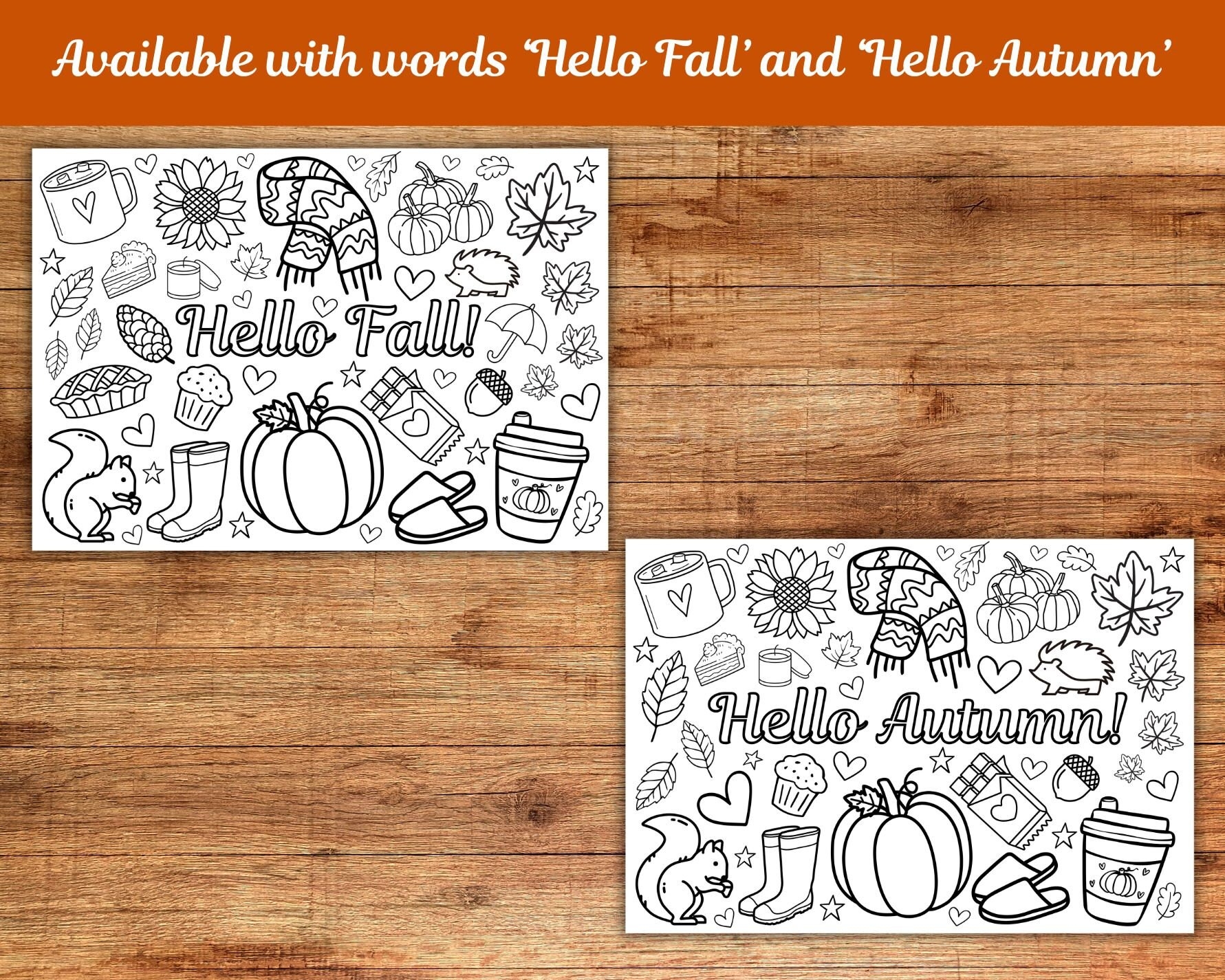 Autumn Color Mett Calm Printable Sheets