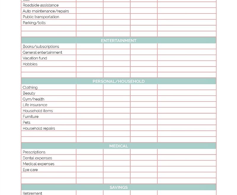 Family Binder Budgeting Printables Clean And Scentsible